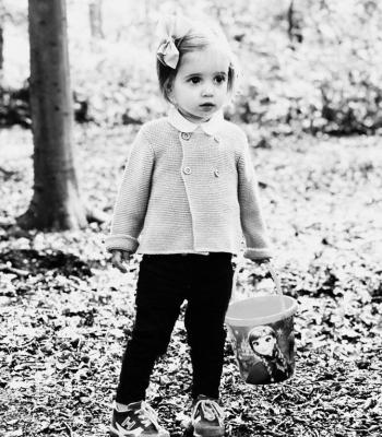 Mini Little White Kraag Rond