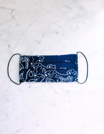 Blue Bandana mondkapje