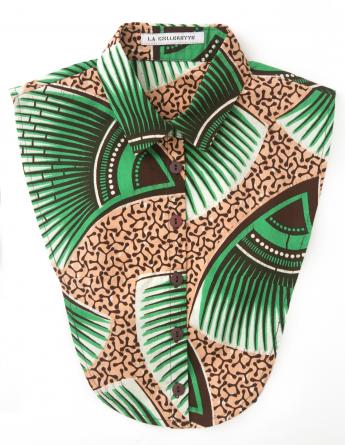 Green Oasis Vlisco Kraag