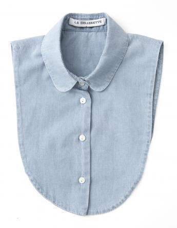 Mini Misty Denim Collar (round)