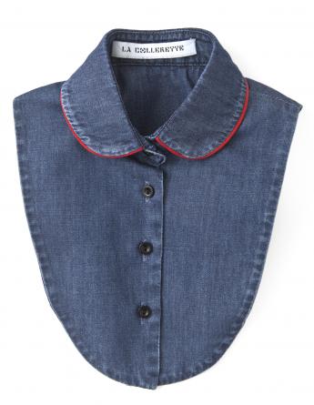 Mini Cherry Line Denim Collar